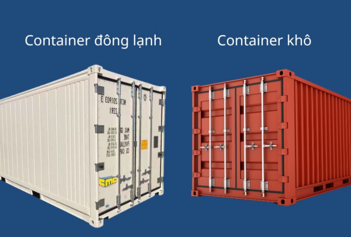 Sự khác biệt giữa container đông lạnh và container khô