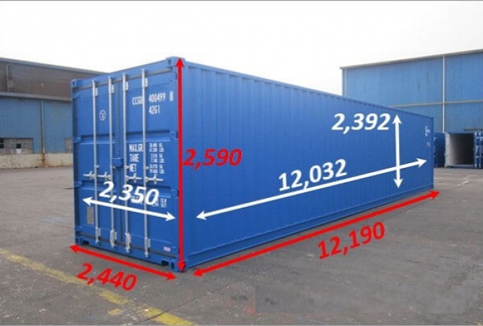 Kích thước container 20 feet chi tiết nhất 2022