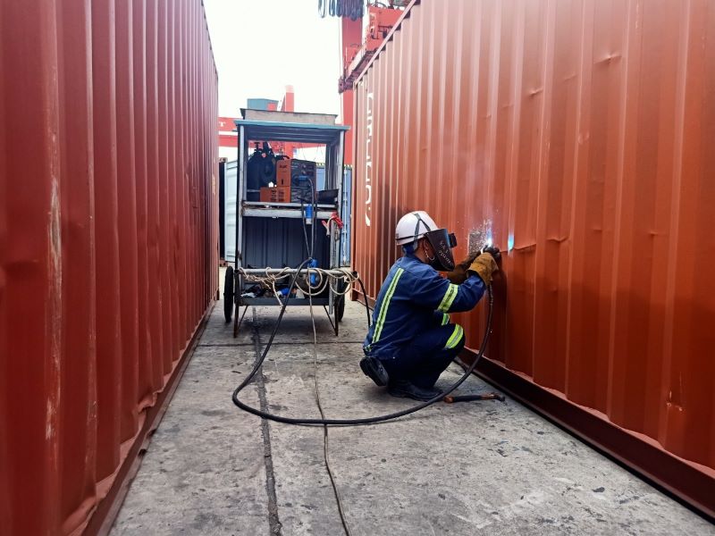 Dịch vụ sửa chữa - bảo trì - bảo dưỡng container tại Cái Mép