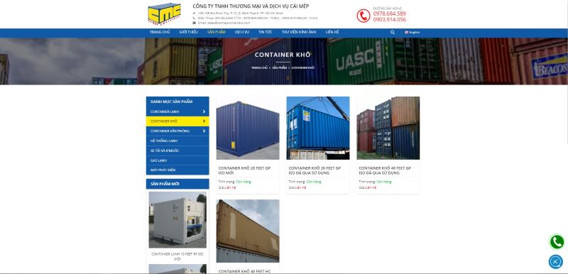 Dịch vụ cho thuê/mua bán container khô tại Cái Mép Containers 