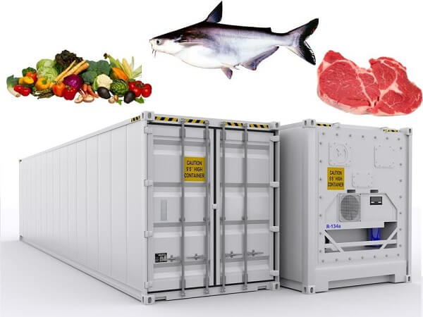 Vận chuyển hải sản bằng container lạnh